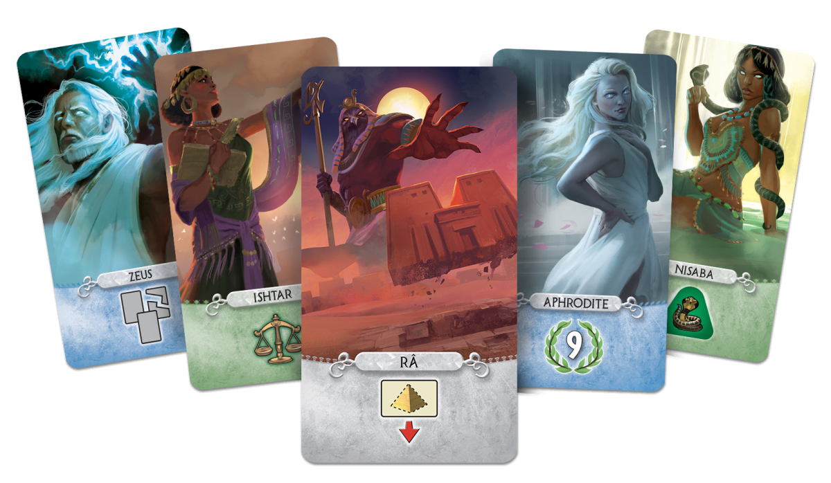 Invoke the power of the gods with 7 Wonders Duel Pantheon - Repos Production