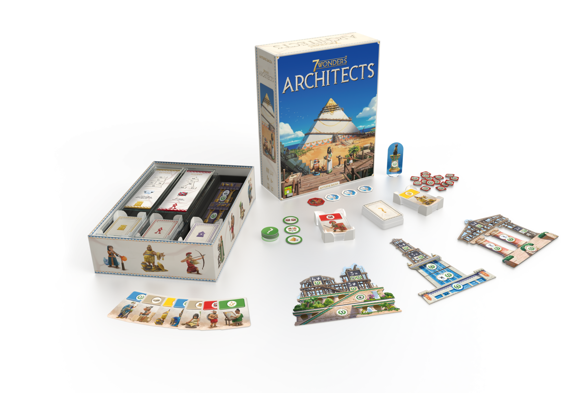 elemento Simplemente desbordando casado Descubre 7 Wonders Architects, un juego familiar de tablero - Repos  Production