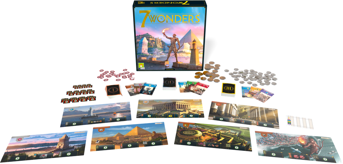 Arancel Buque de guerra negro 7 Wonders, el juego más premiado del mundo - Repos Production