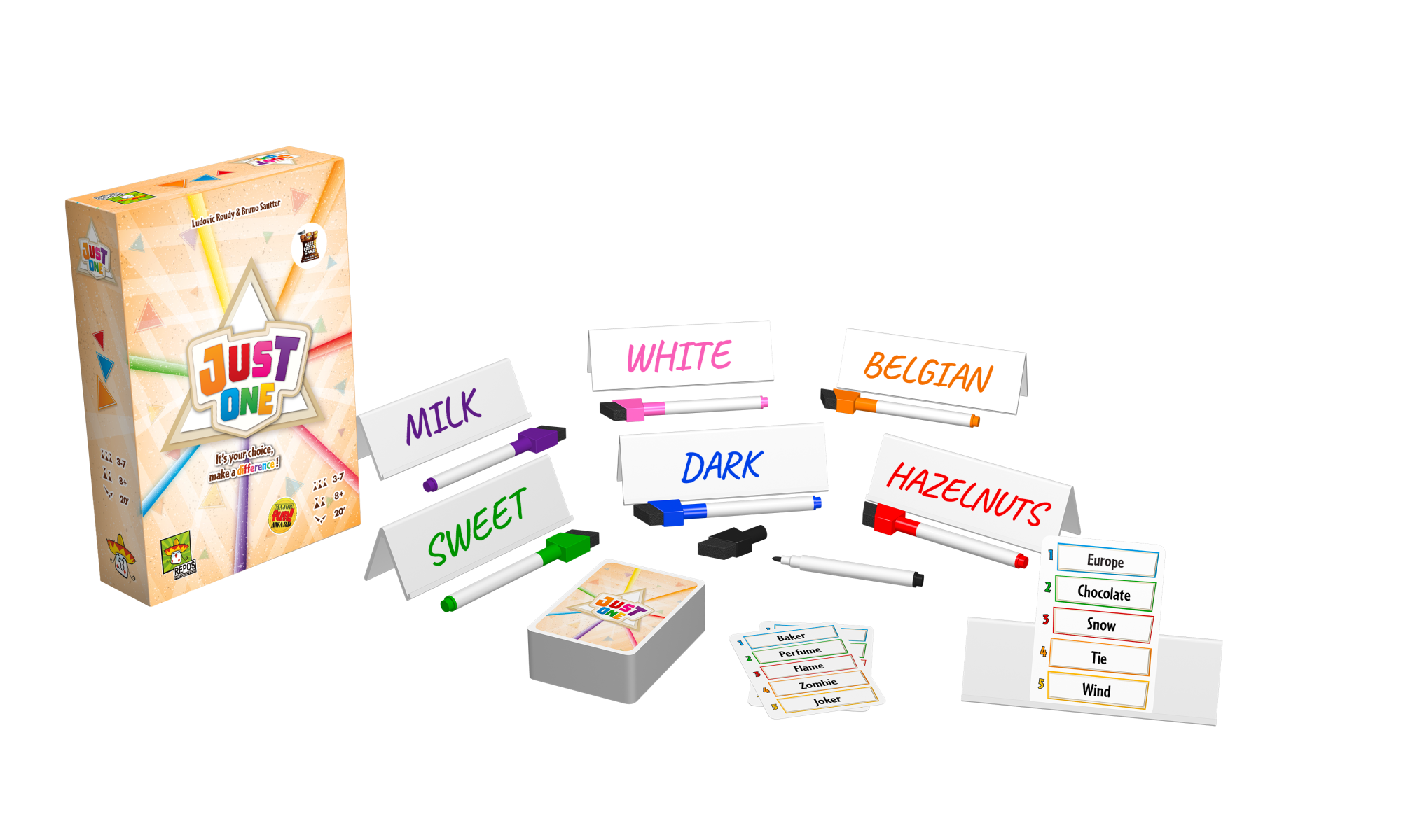 Just One: the ideal cooperative party game for families - Repos Production